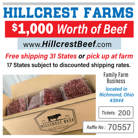 $1000 in Beef HillCrest Farms #70557