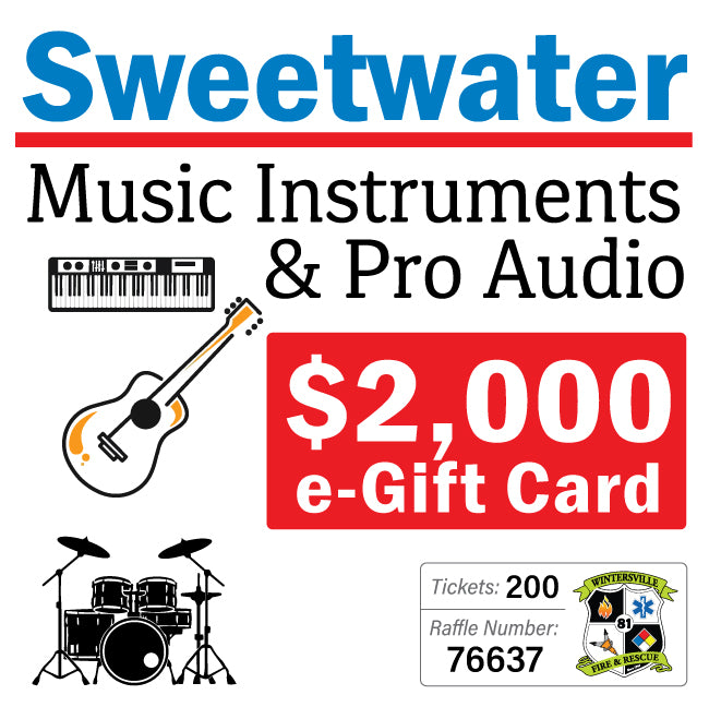 $2000 Sweetwater e-Gift Card #76637