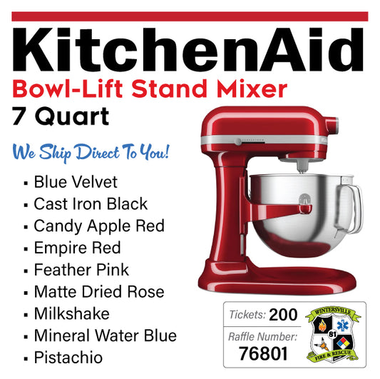 KitchenAid 7 QT Bowl Lift Stand Mixer #76801