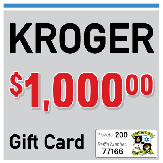 $1000 Kroger Gift Card #77166