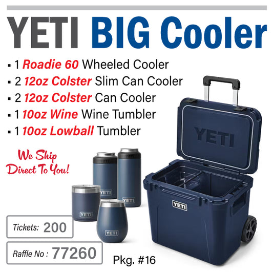 Yeti Pkg. #16 - Yeti BIG Cooler #77260