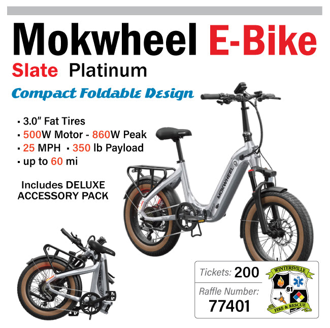 Mokwheel SLATE Foldable Electric Bike #77401