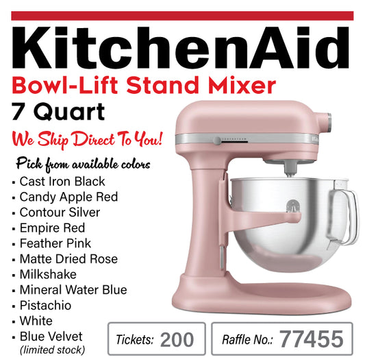 KitchenAid 7 QT Bowl Lift Stand Mixer #77455