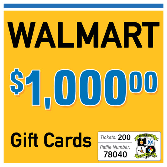 $1000 Walmart Gift Card #78040