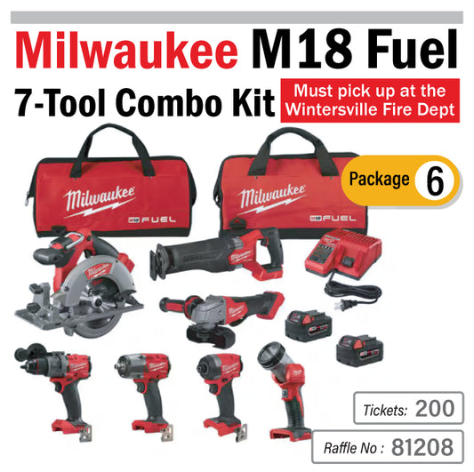 Milwaukee 7 Tool Package Tip #81202