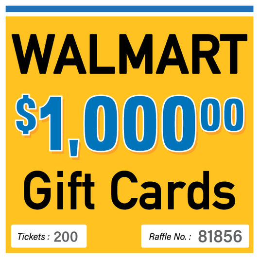 $1000 Walmart Gift Card #81856