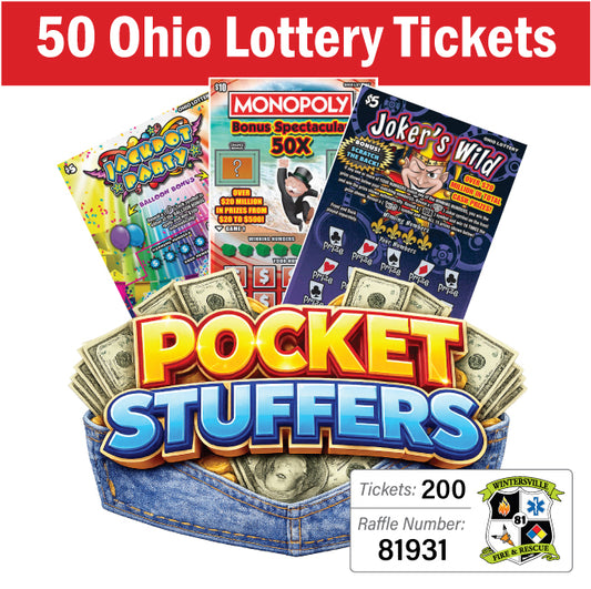 Ohio Lottery Pocket Stuffers 50 tickets - #81931