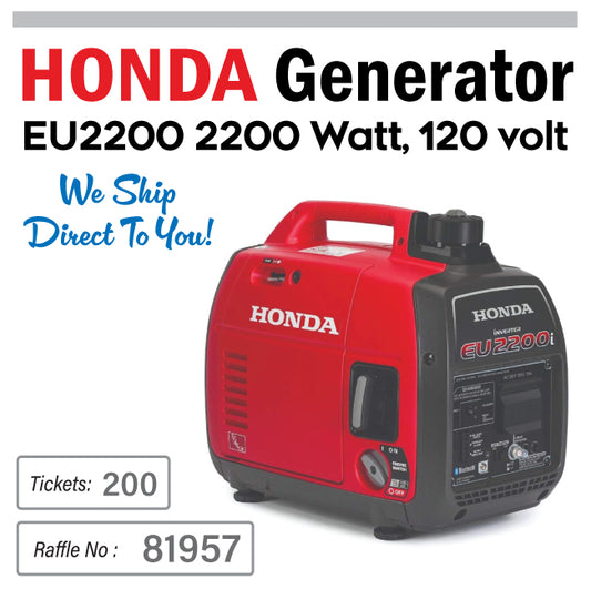 2200 Watt Honda Generator #81957