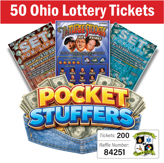 Ohio Lottery Pocket Stuffers 50 tickets - #84251