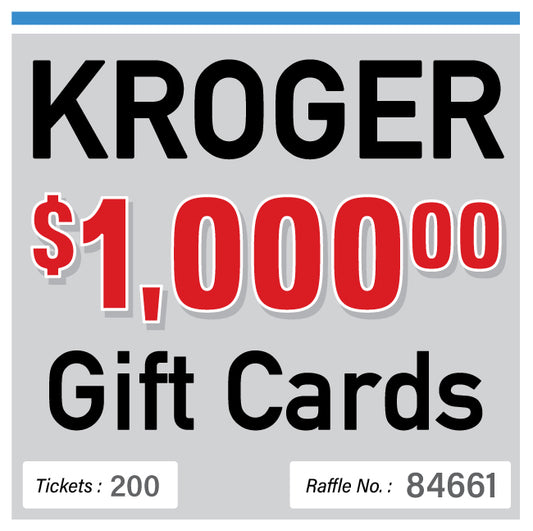 $1000 Kroger Gift Card #84661