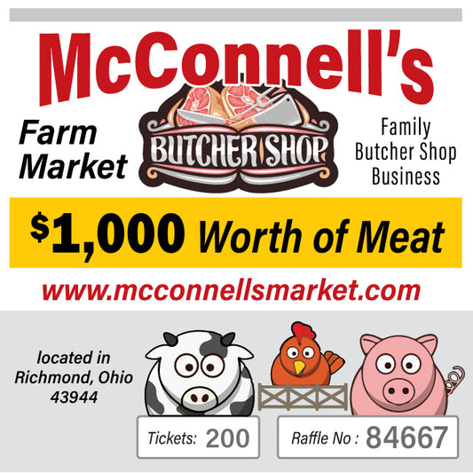 $1000 McConnell's Meat Market #84667