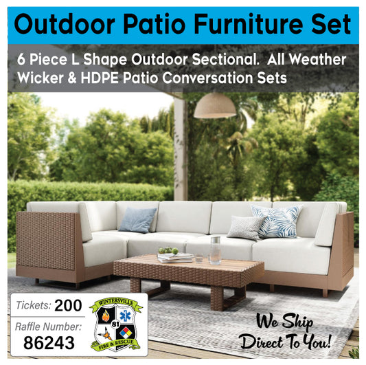 Outdoor 6pc Patio Furniture Set #86243