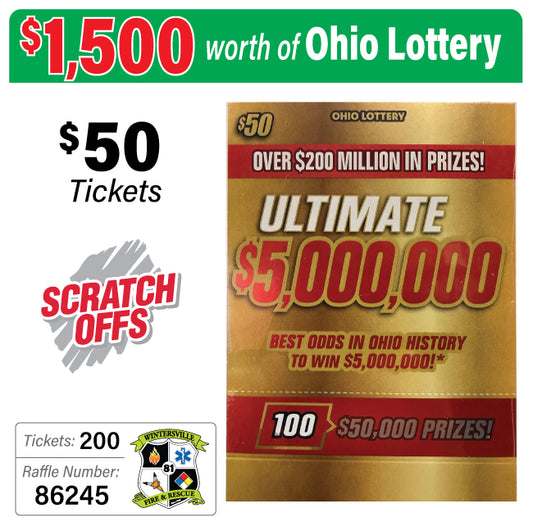 Ohio Lottery $50 Game #86245
