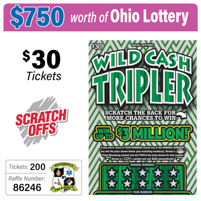 Ohio Lottery $30 Game #86246