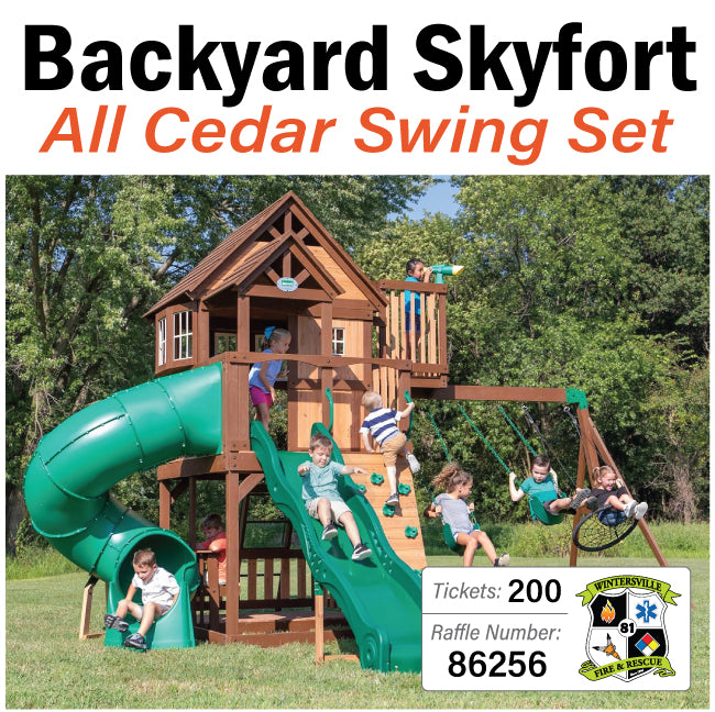 Backyard Skyfort All Cedar Swing Set #86256