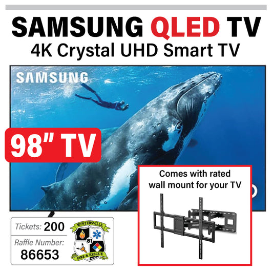 98" Samsung 4K Smart TV - #86653
