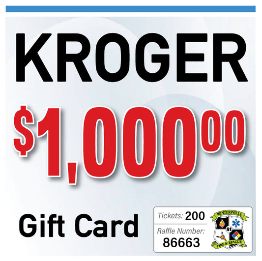 $1000 Kroger Gift Card #86663