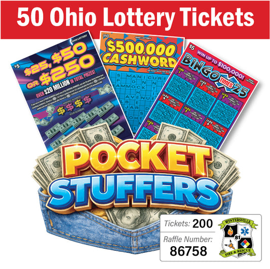 Ohio Lottery Pocket Stuffers 50 tickets - #86758
