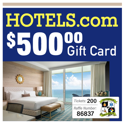 $500 Hotels.com Gift Card #86837