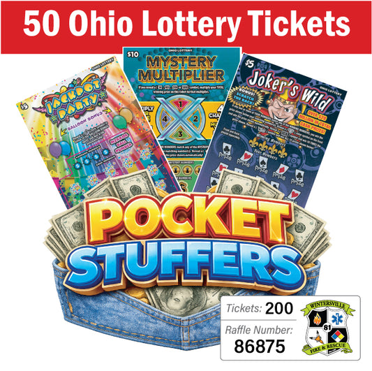 Ohio Lottery Pocket Stuffers 50 tickets - 86875