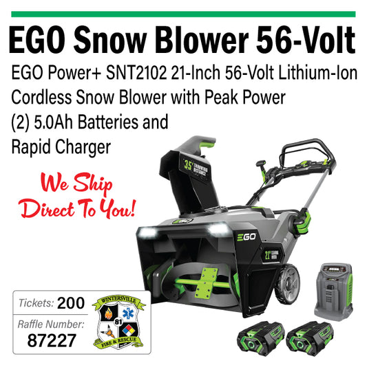 EGO Cordless 56V Snow Blower - #87227