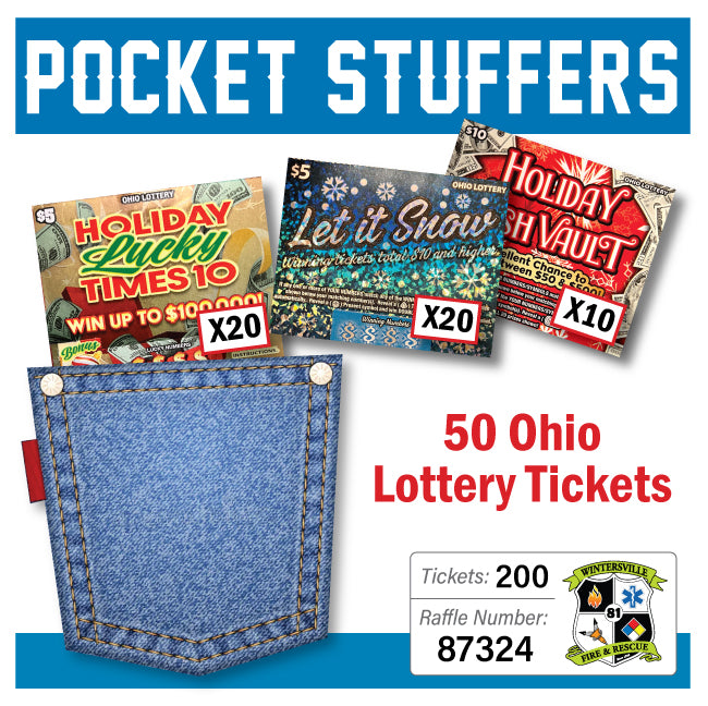 Ohio Lottery Pocket Stuffers 50 tickets - #87324