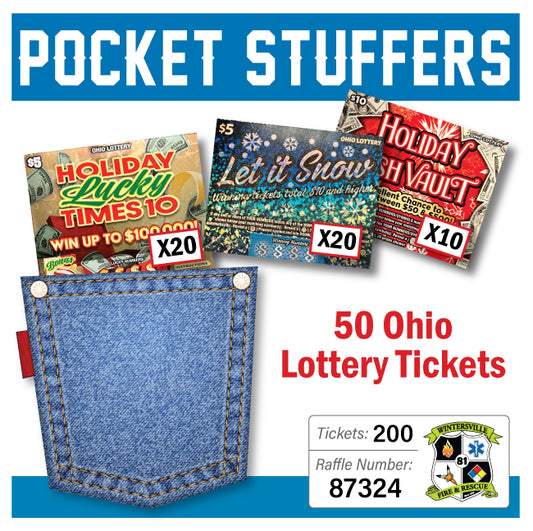 Ohio Lottery Pocket Stuffers 50 tickets - #87324