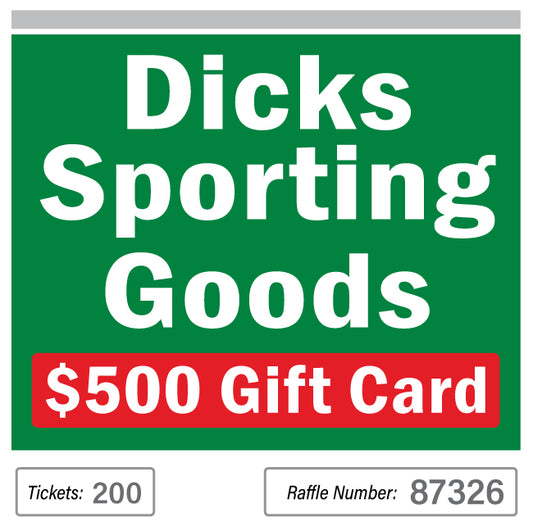 $500 Gift Cards Dick's Sporting Goods #87326