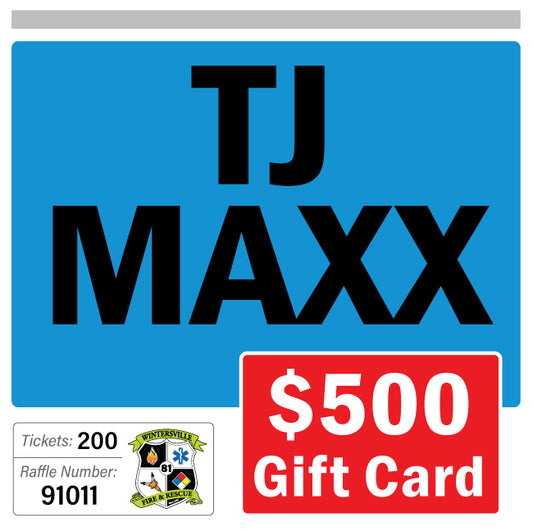 $500 TJ Maxx Gift Card #91011