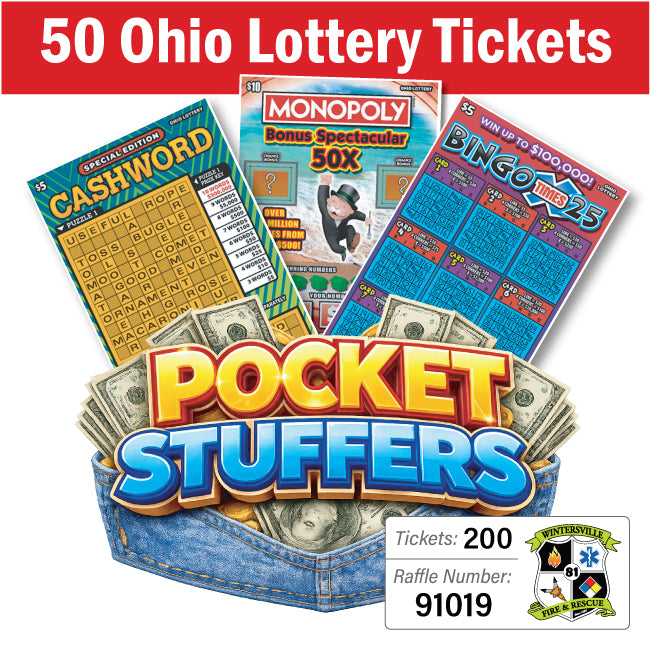 Ohio Lottery Pocket Stuffers 50 tickets - #91019
