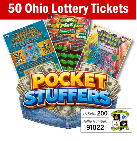Ohio Lottery Pocket Stuffers 50 tickets - #91022