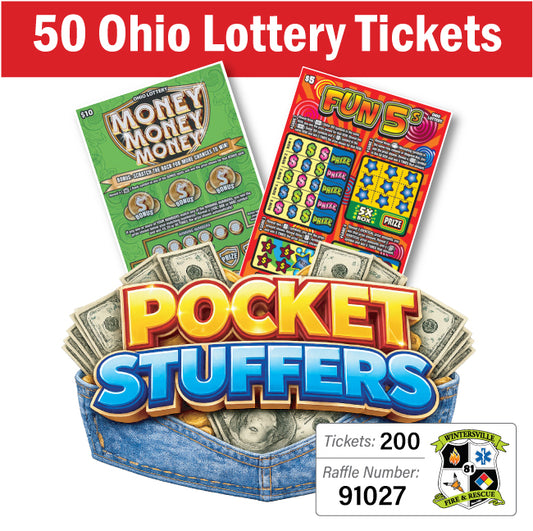 Ohio Lottery Pocket Stuffers 50 tickets - #91027