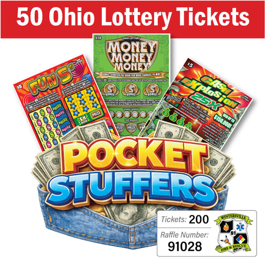 Ohio Lottery Pocket Stuffers 50 tickets - #91028