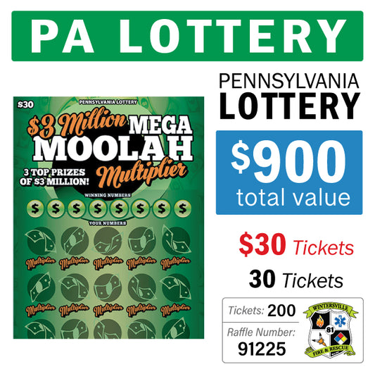 PA Lottery - $30 Game #91225