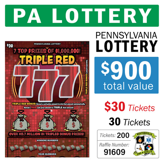 PA Lottery - $30 Game #91609