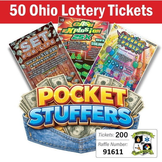 Ohio Lottery Pocket Stuffers 50 tickets - #91611