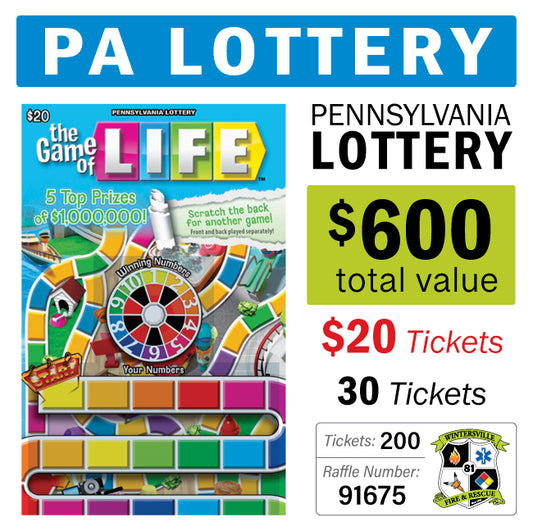 PA Lottery - $20 Game #91675