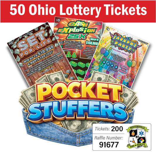 Ohio Lottery Pocket Stuffers 50 tickets - #91677