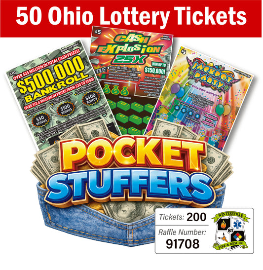 Ohio Lottery Pocket Stuffers 50 tickets - #91708
