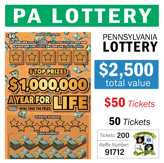 PA Lottery - $50 Game #91712