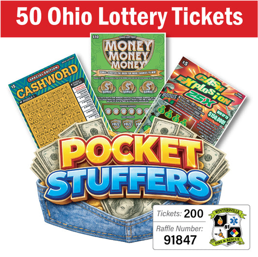 Ohio Lottery Pocket Stuffers 50 tickets - #91847