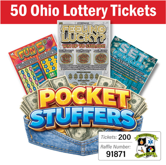Ohio Lottery Pocket Stuffers 50 tickets - #91871