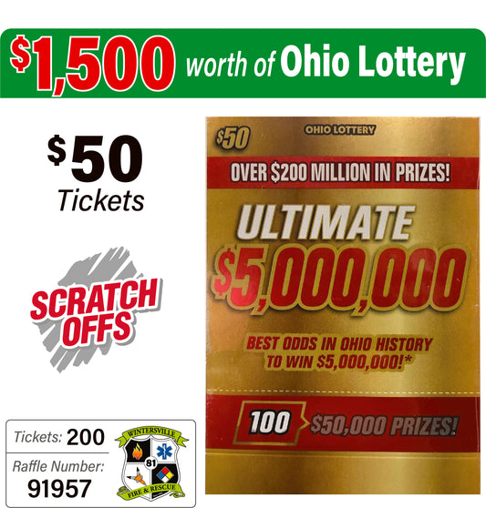 Ohio Lottery $50 Game #91957