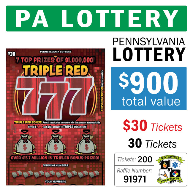 PA Lottery - $30 Game #91971