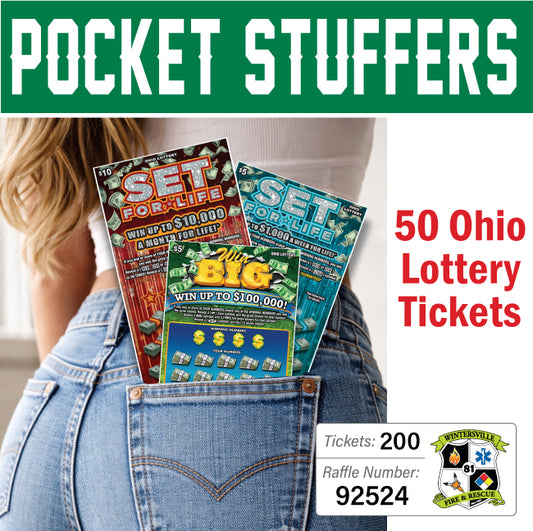 Ohio Lottery Pocket Stuffers 50 tickets - #92524