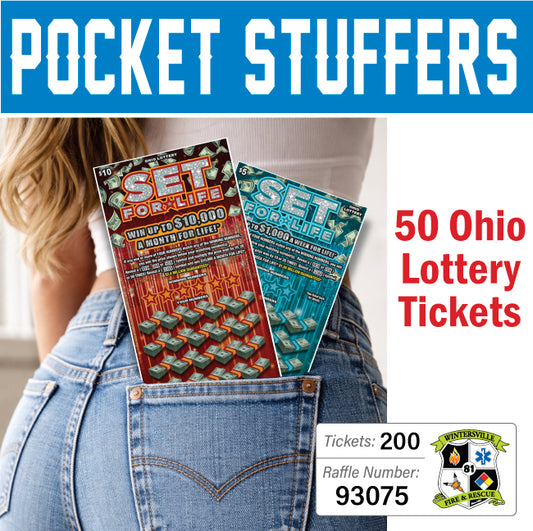 Ohio Lottery Pocket Stuffers 50 tickets - #93075