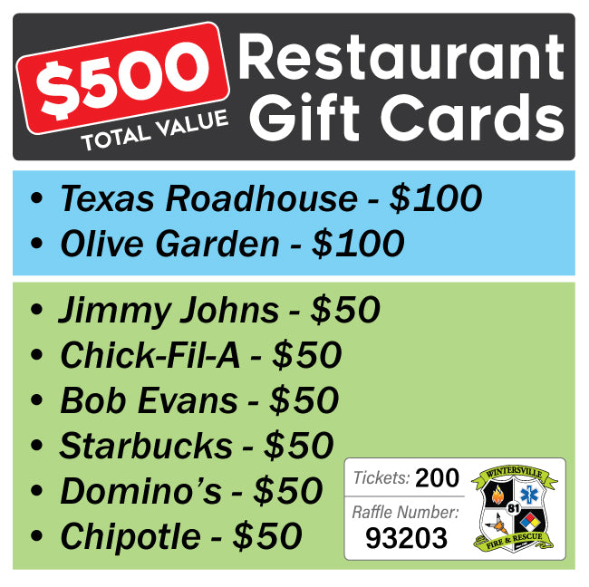 $500 Restaurant Pack #93203