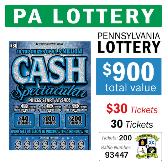 PA Lottery - $30 Game #93447