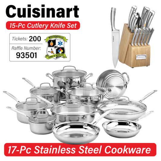 Cuisinart Stainless Cookware & Knife Set #93501