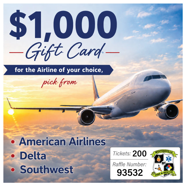 $1000 Airline Of Your Choice!  #93532